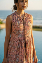 Desert Rose Boho-Tiered Maxi with Tassel