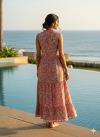 Desert Rose Boho-Tiered Maxi with Tassel