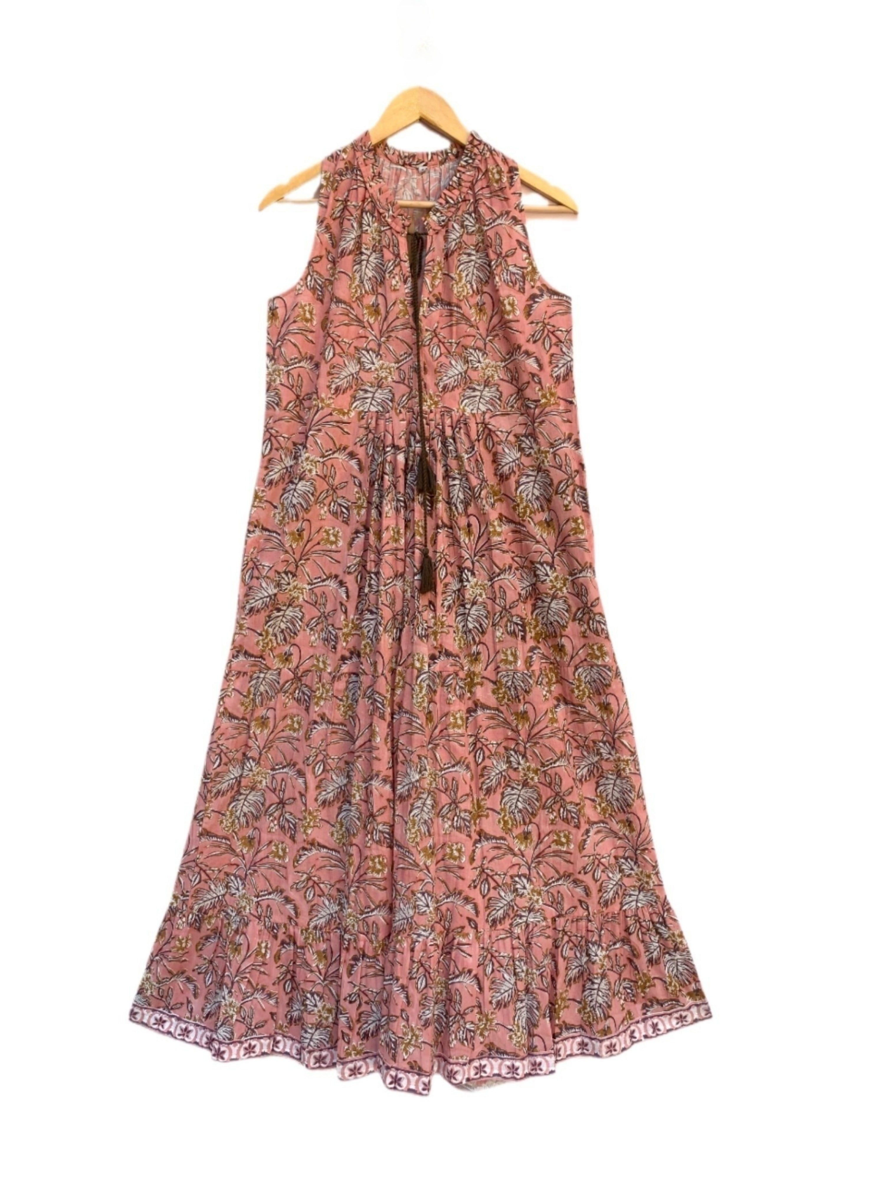 Desert Rose Boho-Tiered Maxi with Tassel