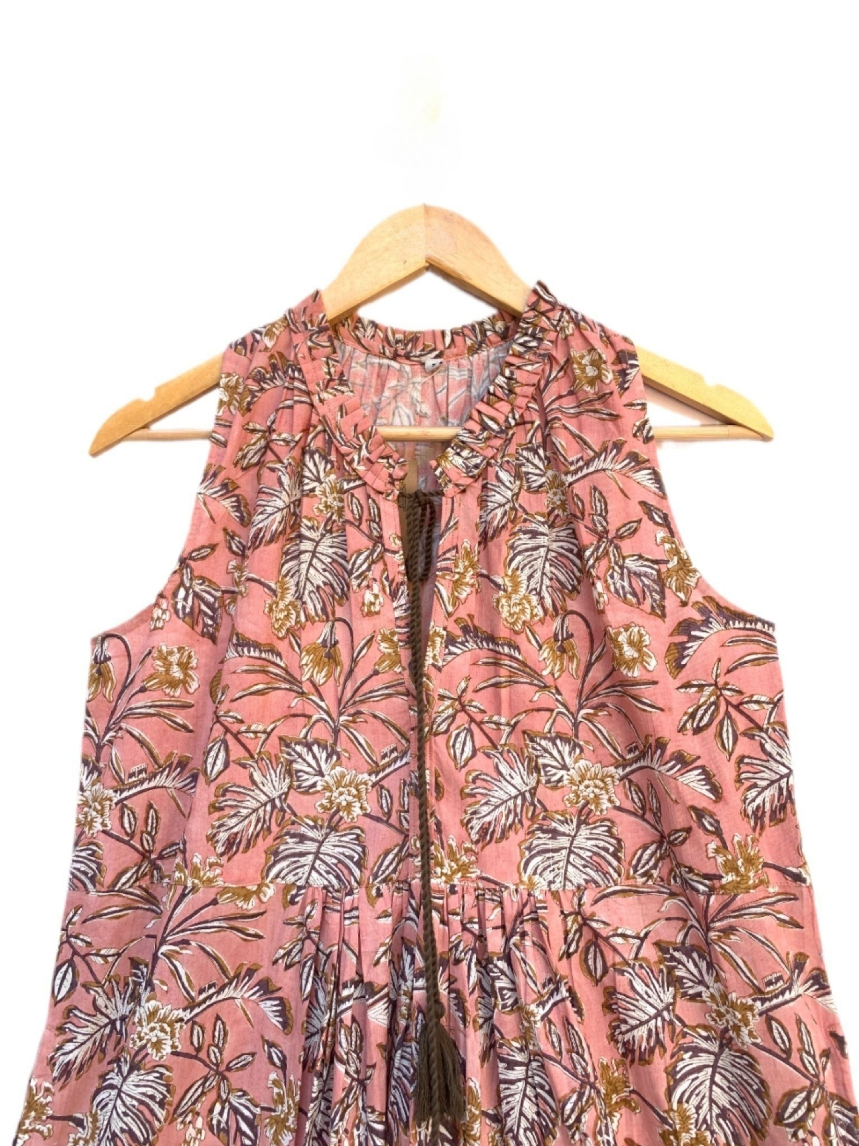 Desert Rose Boho-Tiered Maxi with Tassel