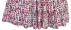 Pink & Mauve Floral Hand Block Print Boho Mini Dress