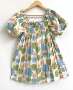 Pastel Floral Cotton Co-Ord Set - Women's Lounge Top & Sleep Shorts