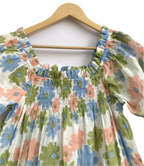 Pastel Floral Cotton Co-Ord Set - Women's Lounge Top & Sleep Shorts