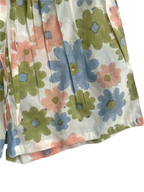 Pastel Floral Cotton Co-Ord Set - Women's Lounge Top & Sleep Shorts