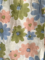 Pastel Floral Cotton Co-Ord Set - Women's Lounge Top & Sleep Shorts