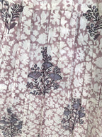Blush Floral Hand Block Printed Cotton Maxi  Skirt – Smocked Waist Tiered Skirt
